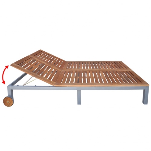 

sunlounger 207x130x (31-88) cm acacia wood