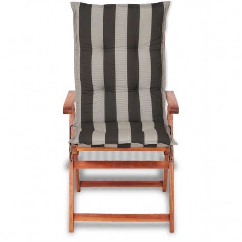 

garden chair seat cushion 4 pcs 120x52 cm Dark stripes