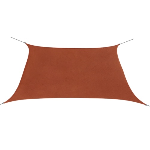 awning Oxford fabric square 3,6x3,6 m Terracotta