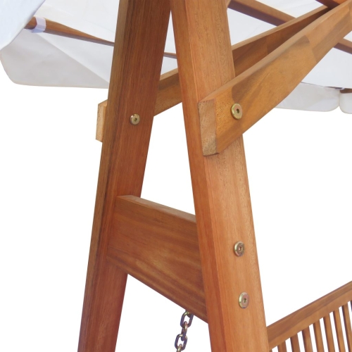 

Garden Swing Chair with Canopy Eucalyptus Acacia Wood