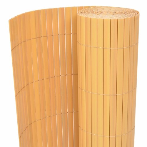 Cerca do jardim de dupla face 150 × 300 cm amarelo
