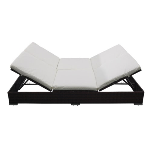

Double Brown Rattan Lounge Bed