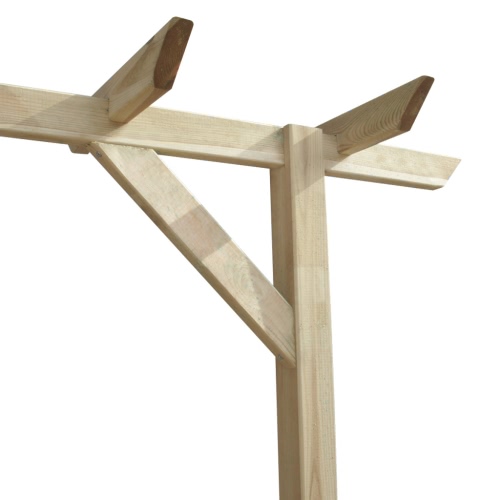 Garden Pergola 400 x 40 x 205 cm Wood