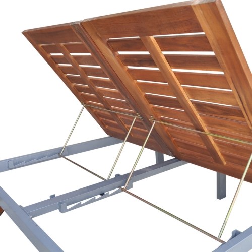 

Sunlounger 207x130x(31-88) cm Acacia Wood