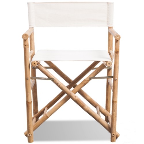

Folding Director's Chair Bamboo and Canvas