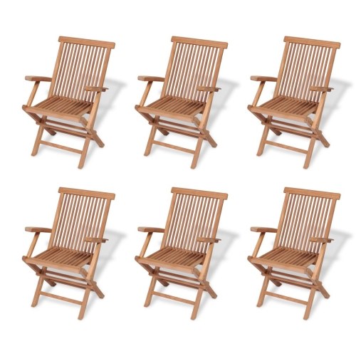 

Outdoor Dining Set 7 Pieces Teak Folding