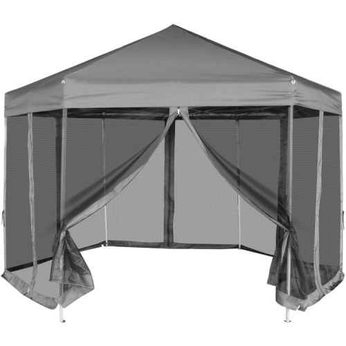 

шестиугольная Pop-Up Marquee с 6 Sidewalls Grey 1.8x1.8 м