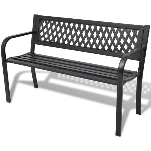 

Garden Bench Black Steel