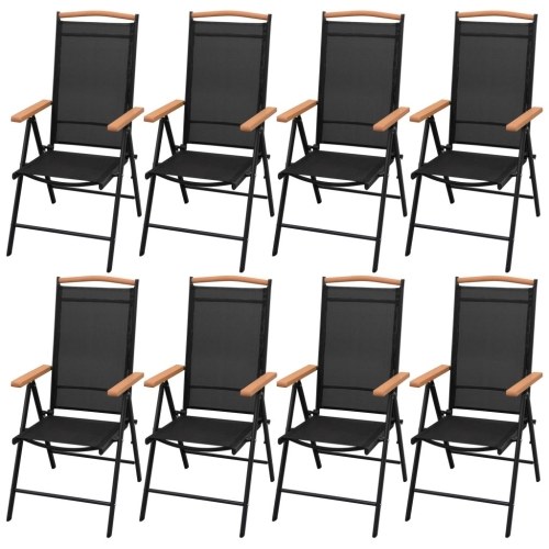 

Outdoor Dining Set 9 Pieces Aluminium WPC
