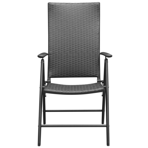 

Outdoor Dining Set 5 Pieces Aluminium and Poly Rattan