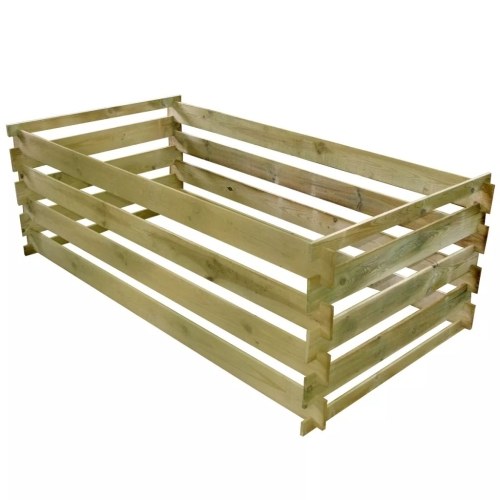 

Slatted Compost Bin Impregnated Pinewood 160x80x58 cm