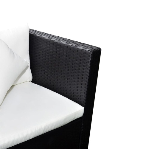 

Garden Sofa Set 17 Pieces Poly Rattan Black