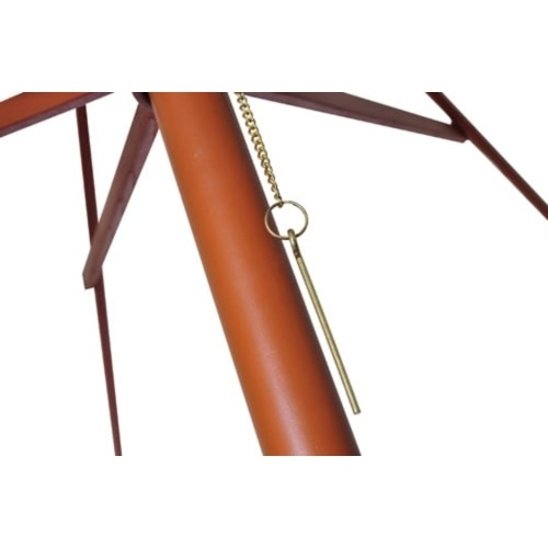 

Standing umbrella white canvas and wood 258 cm