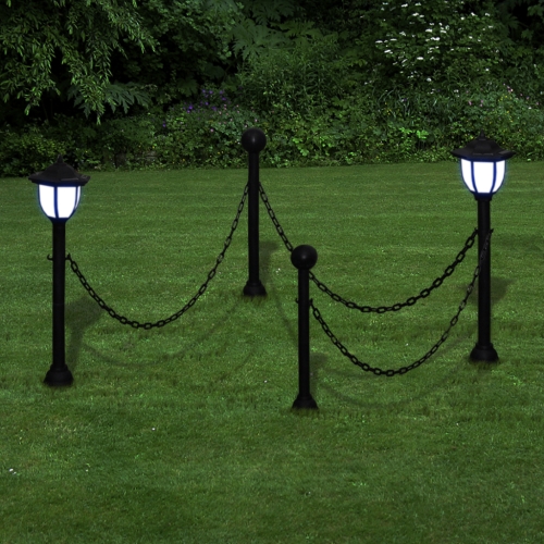 

September garden lamp solar LED lamps with chain 2 2 poles