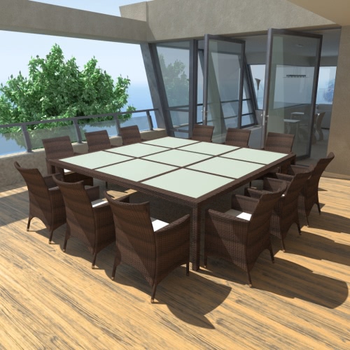 

room furniture Outdoor dining poly rattan Brown