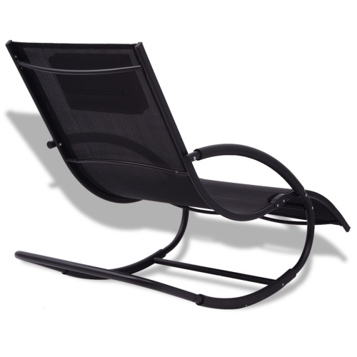 Стул для качания Textilene Steel Black
