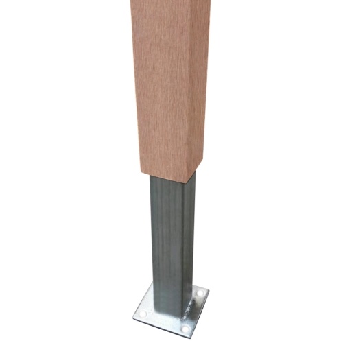 

Square WPC fence panel Brown