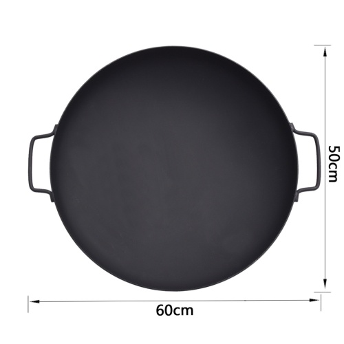 

Round steel fireplace 60 cm black