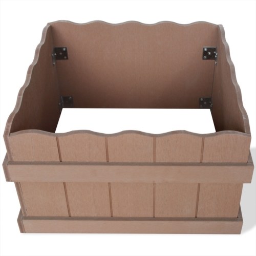 

Planter 40 x 40 x 25 m WPC Brown