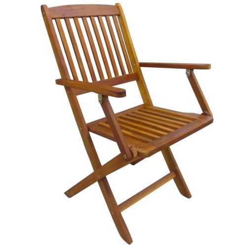 

Outdoor folding dining chair 2 pcs Acacia wood