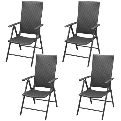 

Outdoor dining set 5pcs Aluminum and Poly Rattan