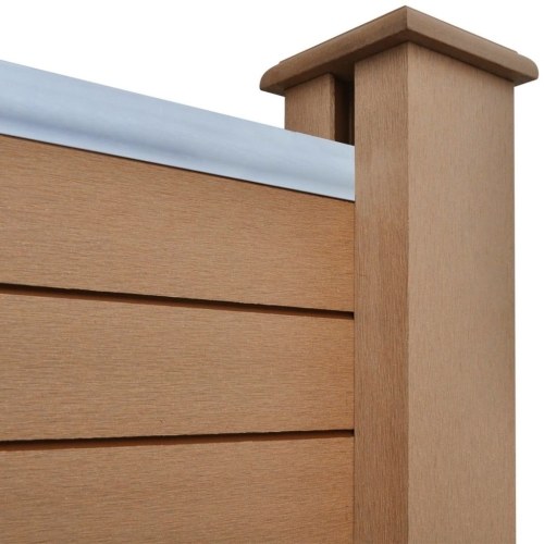 

Garden fence panel Composite wood Brown