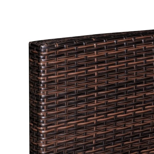 

Garden sofa set 37 pcs Brown braided resin