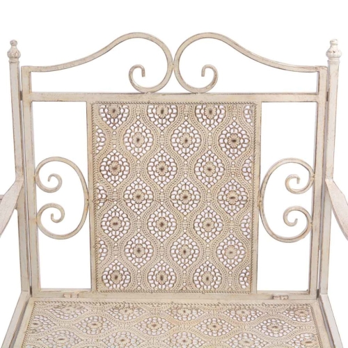

White Steel Garden Loveseat