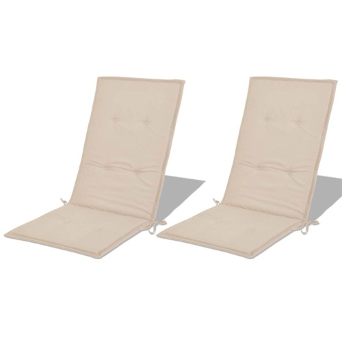 

Garden Chair Cushion 2 pcs Cream 120 x 50 x 3 cm