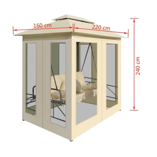 

White Cream Swing Kiosk