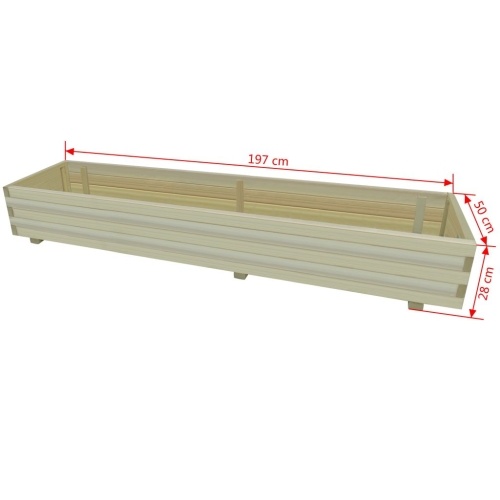 

Planter for flowers or vegetables Impregnated pine wood 197 cm