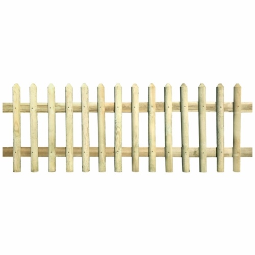 Fence with stakes Pine wood impregnated 170 x 60 cm 5/7 cm