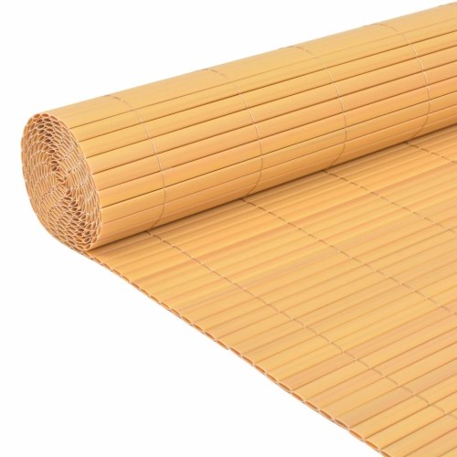 Double sided garden fence 150 x 500 cm Yellow