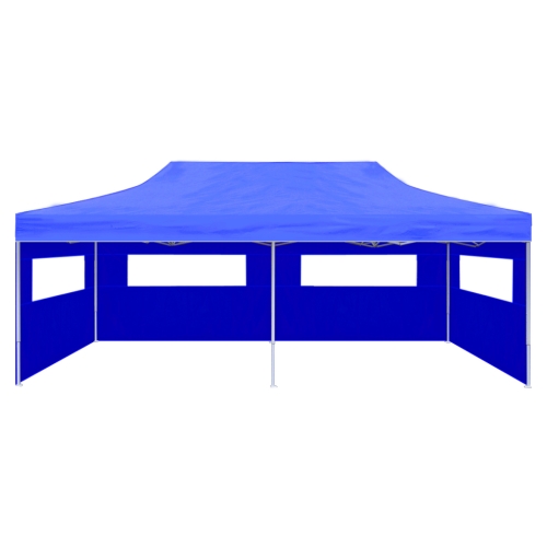 Tent folding pop-up parties 3 x 6 m blue