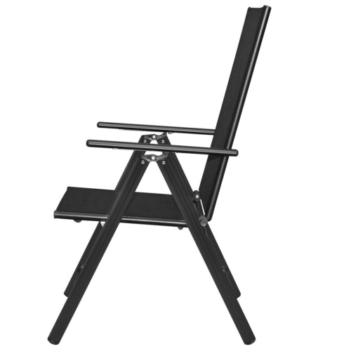 

Наружные стулья 4 штуки алюминий 54x73x107 см черный