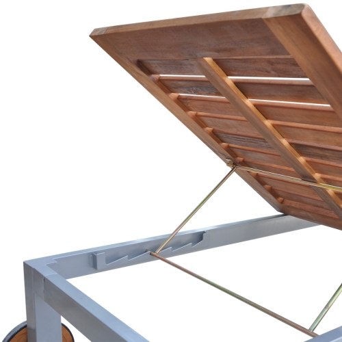 

Sunlounger 81"x28"x(12"-35") Acacia Wood
