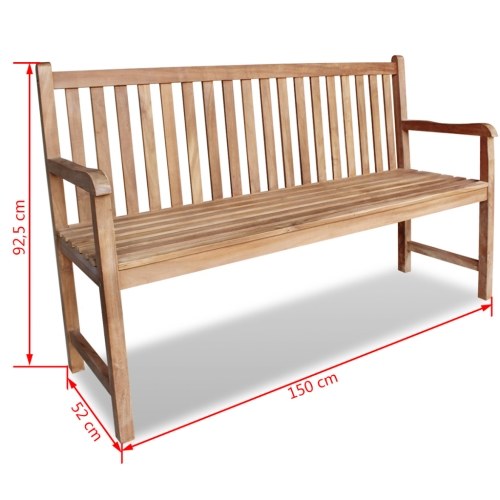 

Teak Garden Bench 59"x20.5"x36.4"