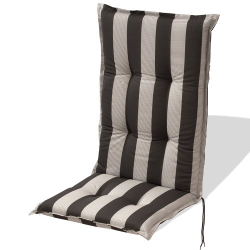 

Cushion for garden chairs 2 units 120x52 cm dark stripes