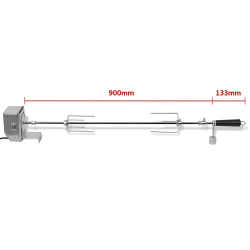 Barbecue escutón / barbecue with professional motor steel 900 mm