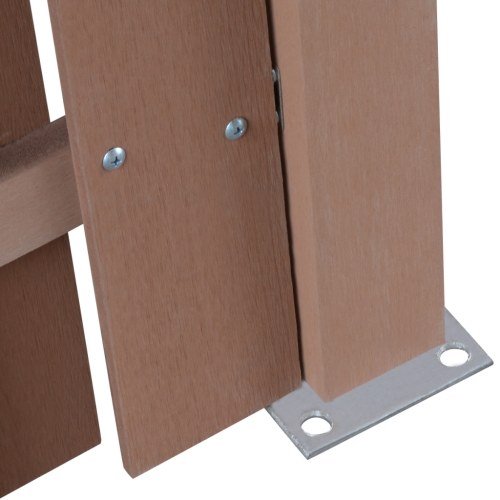 

Square fence panel WPC brown