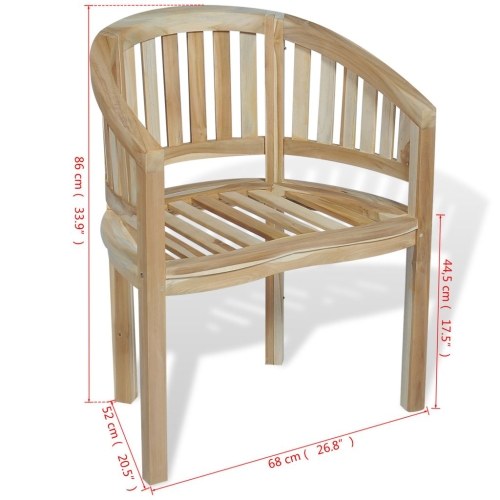 

Teak banana chair