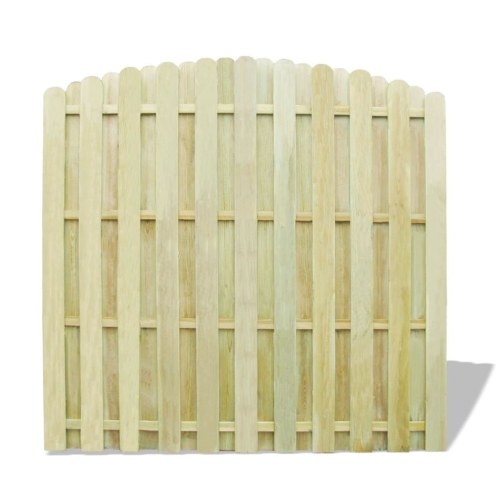 Pine wood fence panel impregnated arched design