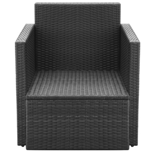 

Armchair poly rattan 65x65x73 cm black