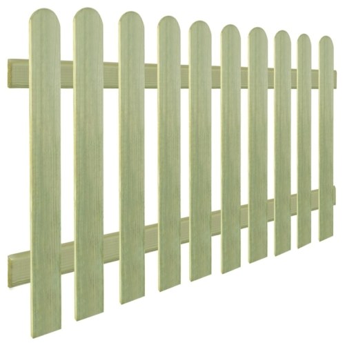 Fence made of impregnated pine wood 170x100 cm 6/9 cm