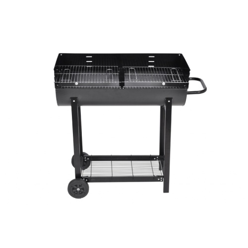 

Barbecue brazier with wood grill and charcoal