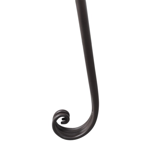 

metal bench with brown drawing antiques