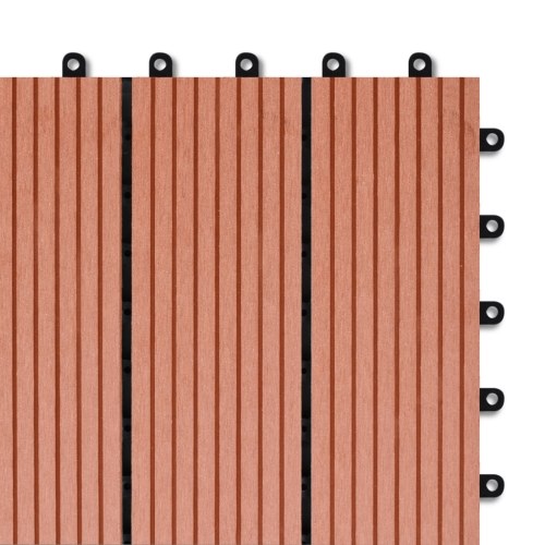 

September WPC tiles 30x30cm 11pz for 1,00m² brown