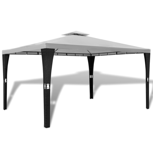

Gazebo Polirattan с белым кремом на крыше 3 х 4 м