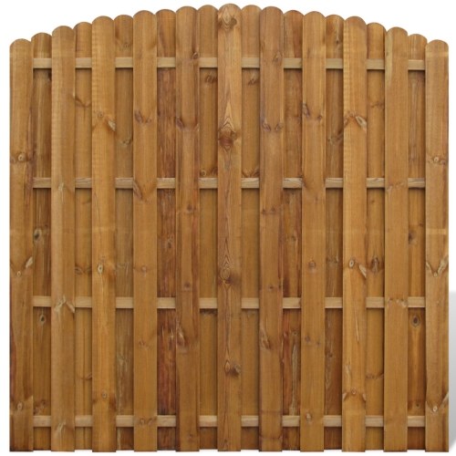 

fence panel Hit & Miss vertical design wooden arches