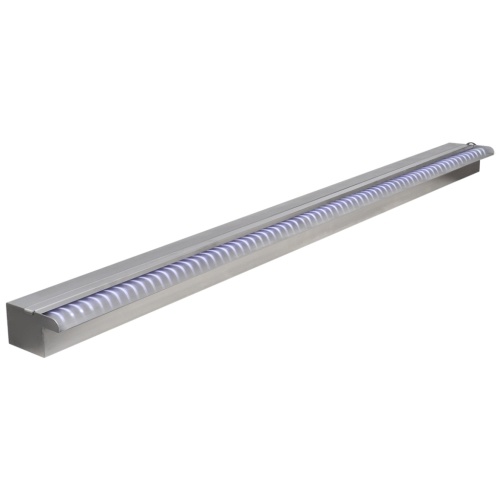 

Waterfall for rectangular pond stainless steel 150 cm and LED